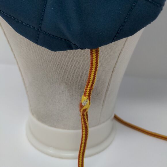 Leisure Time Slideback Hat Blue One Size Chin Strap Ear Flap Quilted - Picture 5 of 9